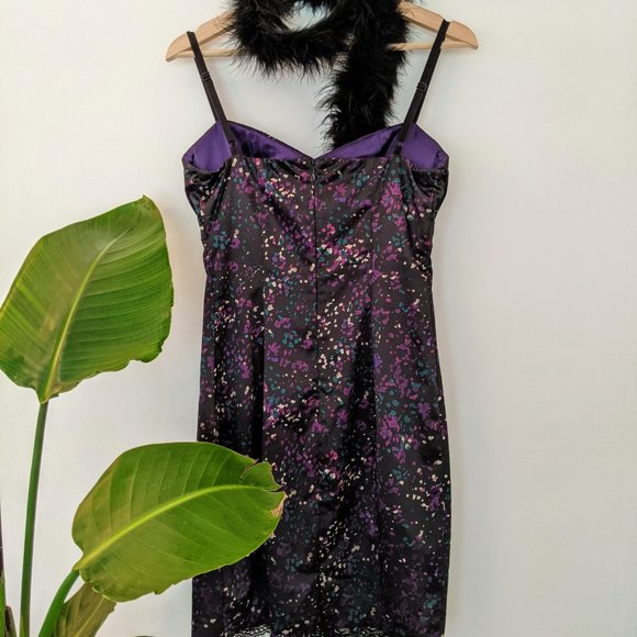 Guess mini dress size 6 Black/Purple/Silver/Turq - Picture 7 of 8